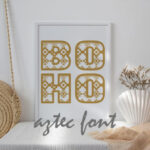 Boho Aztec Font - Featured Image