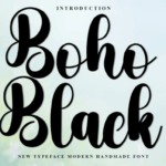 Boho Black Font - Featured Image