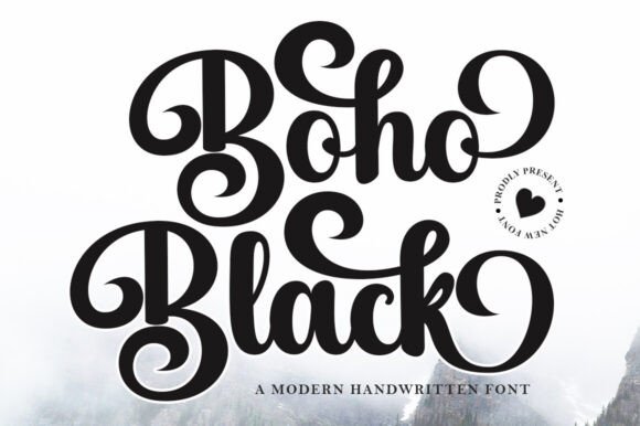 Boho Black Font - Featured Image