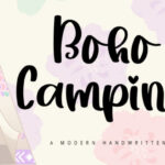 Boho Camping Font - Featured Image