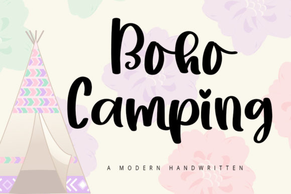 Boho Camping Font - Featured Image