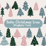Boho Christmas Tree Font - Featured Image