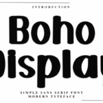 Boho Display Font - Featured Image