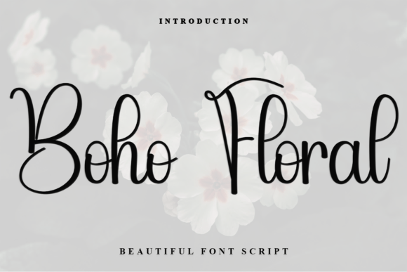 Boho Floral Font - Featured Image