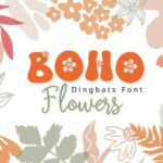 Boho Flowers Font - Featured Image