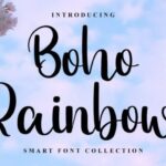 Boho Rainbow Font - Featured Image