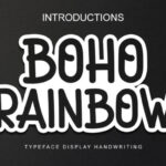 Boho Rainbow Font - Featured Image