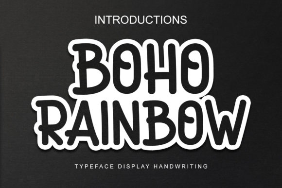 Boho Rainbow Font - Featured Image