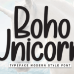 Boho Unicorn Font - Featured Image