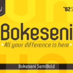 Bokeseni SemiBold Font - Featured Image