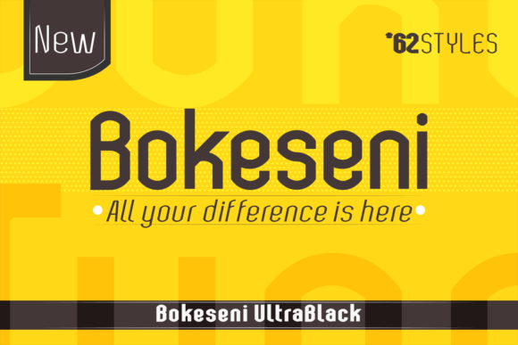 Bokeseni UltraBlack Font - Featured Image