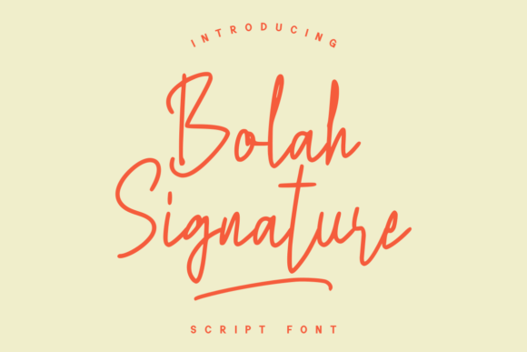 Bolah Signature Font - Featured Image