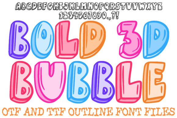 Bold 3d Bubble Font - Featured Image