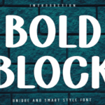 Bold Block Font - Featured Image