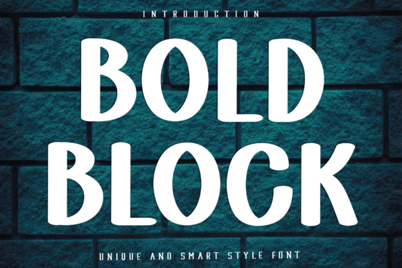 Bold Block Font - Featured Image