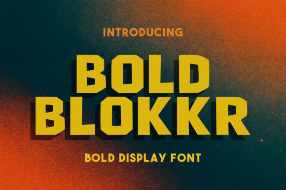 Bold Blokkr Font - Featured Image