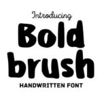 Bold Brush Font - Featured Image