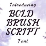 Bold Brush Script Font - Featured Image