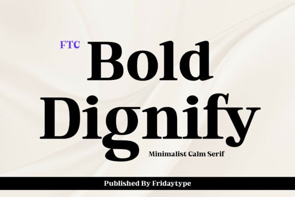 Bold Dignify Font - Featured Image