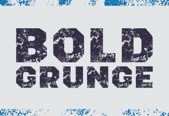 Bold Grunge Font - Featured Image