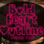 Bold Heart Outline Font - Featured Image