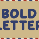 Bold Letter Font - Featured Image
