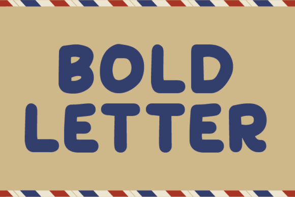 Bold Letter Font - Featured Image