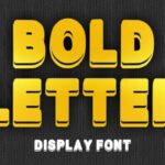 Bold Letter Font - Featured Image