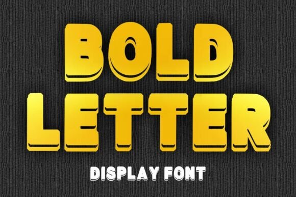 Bold Letter Font - Featured Image