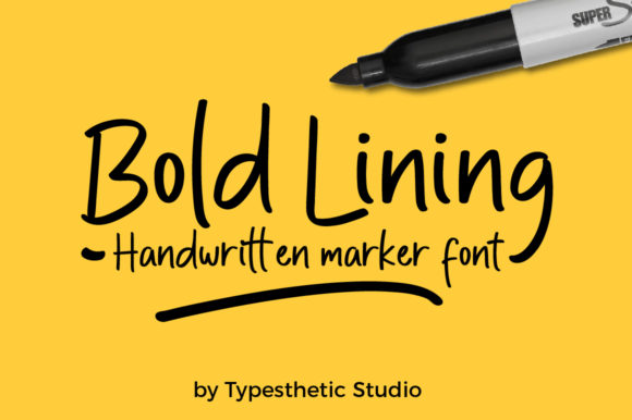 Bold Lining Font - Featured Image