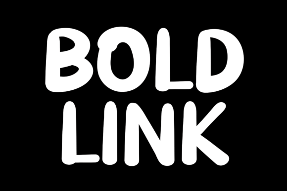Bold Link Font - Featured Image