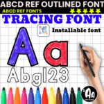 Bold Outlined Tracing Font - Featured Image
