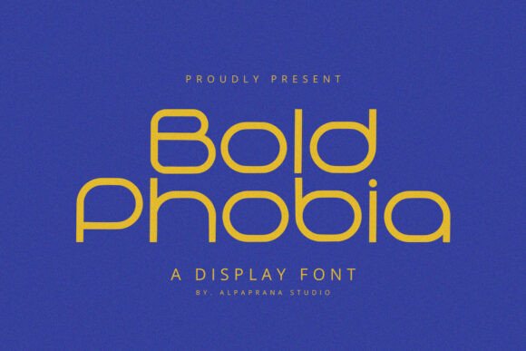 Bold Phobia Font - Featured Image