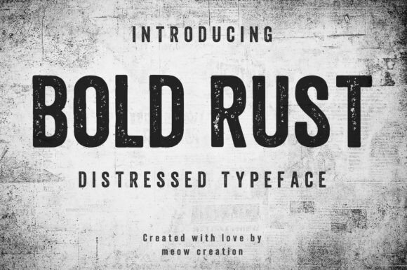 Bold Rust Font - Featured Image