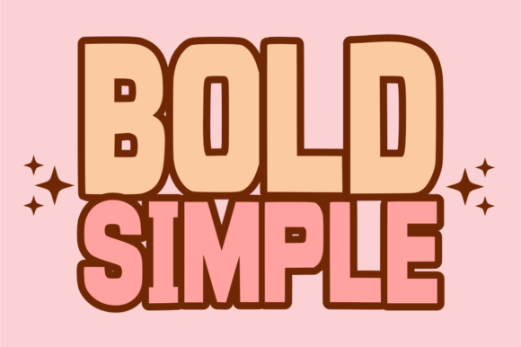 Bold Simple Font - Featured Image