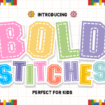 Bold Stitches Font - Featured Image