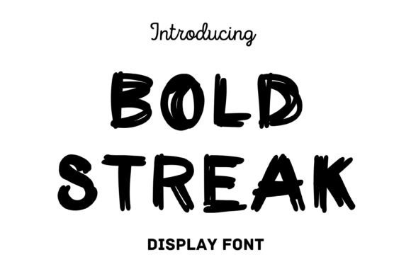 Bold Streak Font - Featured Image