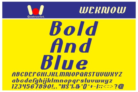 Bold and Blue Font - Featured Image