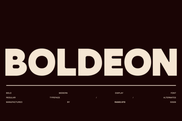 Boldeon Font - Featured Image