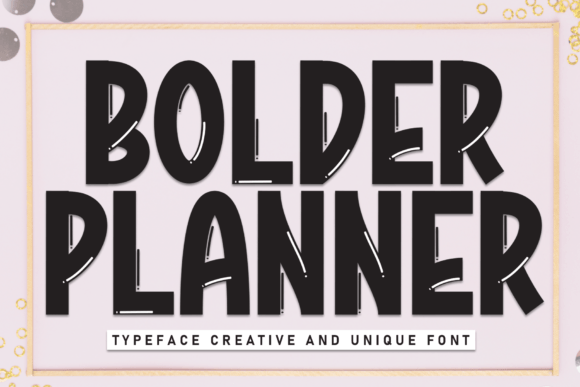 Bolder Planner Font - Featured Image