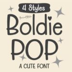 Boldie Pop Bundle Font - Featured Image