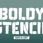 Boldy Stencil Font - Featured Image