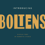 Boltens Font - Featured Image