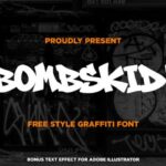 Bombskid Font - Featured Image