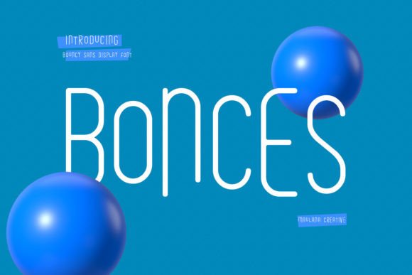 Bonces Bouncy Sans Display Font Font - Featured Image