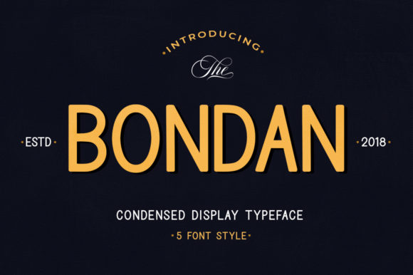 Bondan Family Font - Featured Image