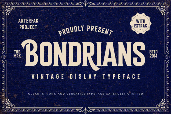 Bondrians Font - Featured Image
