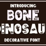 Bone Dinosaur Font - Featured Image