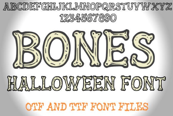 Bones Halloween Font - Featured Image