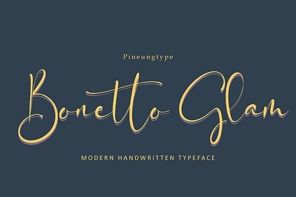 Bonetto Glam Font - Featured Image